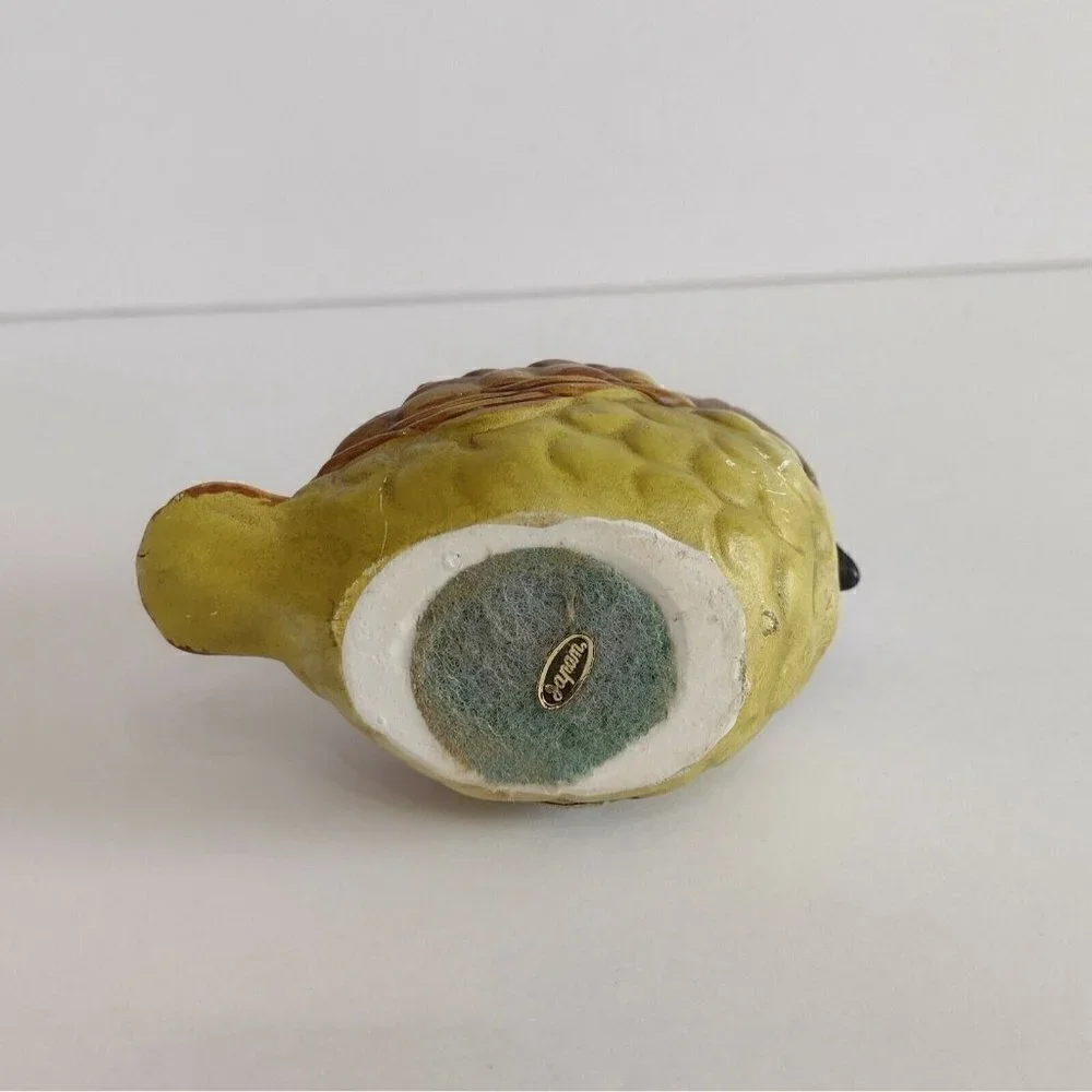 Vintage Josef Originals Hand Painted Bird Candle Holder Figurine Small